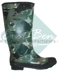 Rubber 023 - steel toe rubber boots camouflage rubber boots